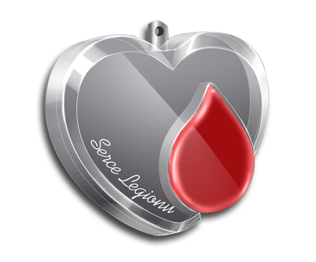 odznaczenie serce legionu honorowy dawca krwi fundacja klub legion legionhdk krwiodawstwo oddaj krew blood donor