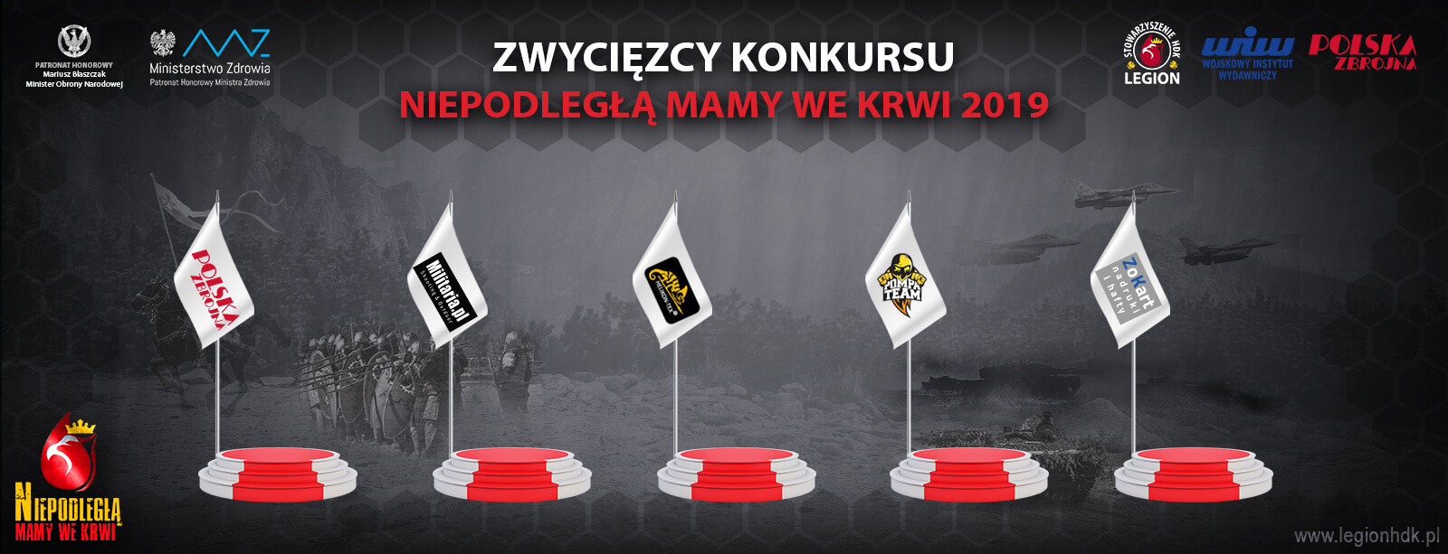 zwyciezcy konkursu kampanii niepodlegla mamy we krwi polska zbrojna krwiodawstwo legionhdk