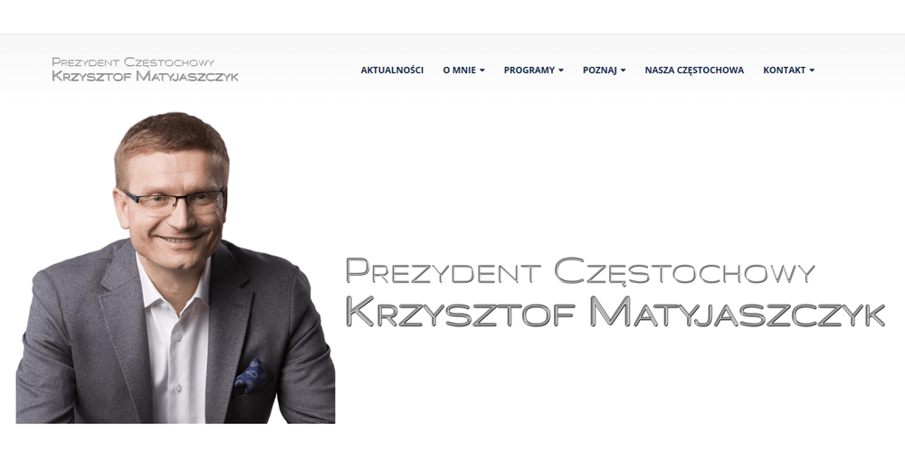 Krzysztof Matyjaszczyk - Prezydent Miasta Częstochowy 